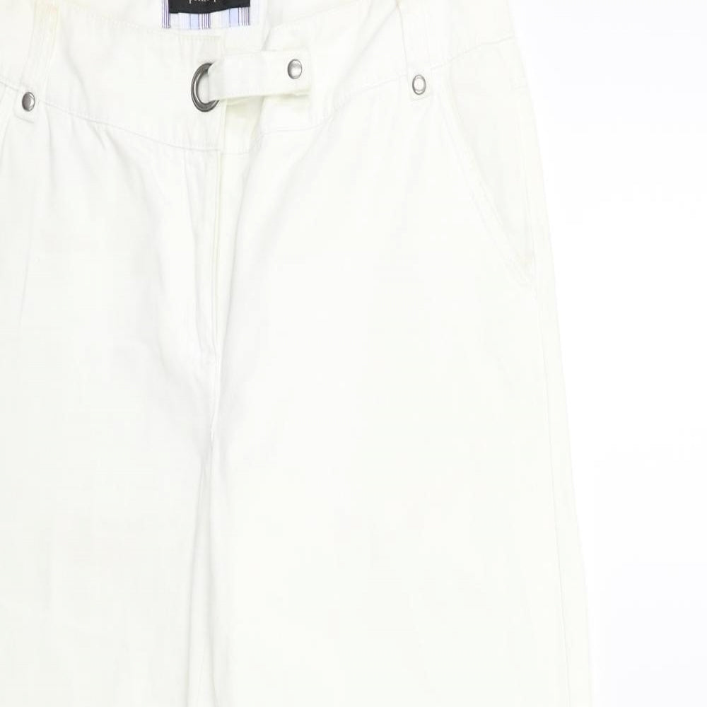 priciples Womens White  Denim Cropped Jeans Size 10 L23 in