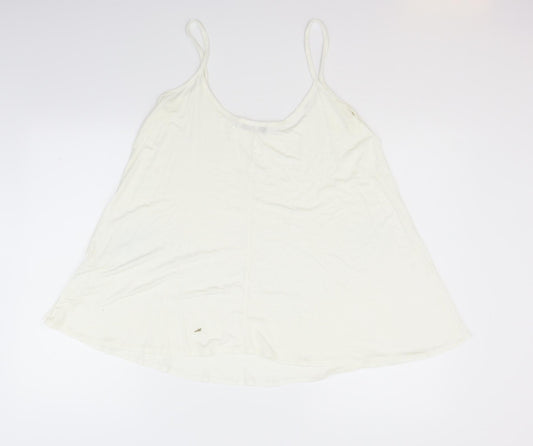 Fashion Star Womens White   Basic Tank Size L