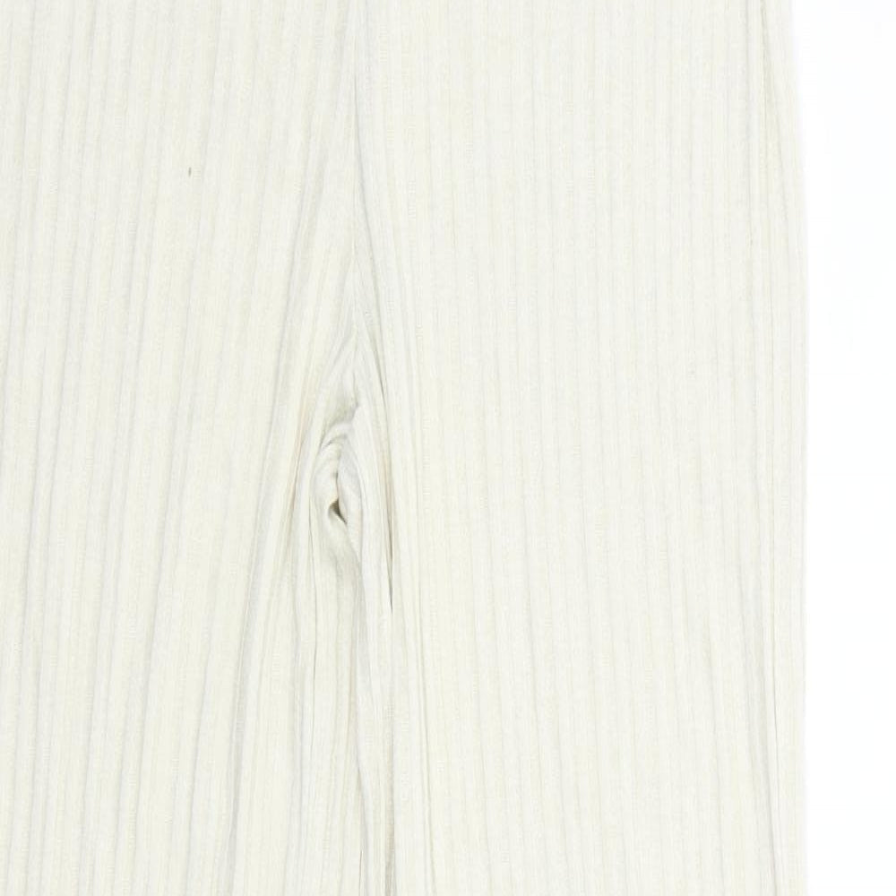 H&M Womens White   Trousers  Size S L28 in