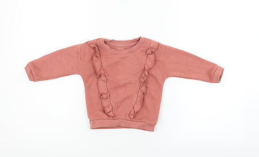 Matlan Boys Pink   Pullover Jumper Size 12-18 Months