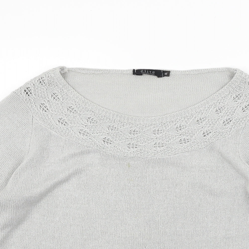 Elite Collection Womens Grey   Pullover Jumper Size XL  - washable marks