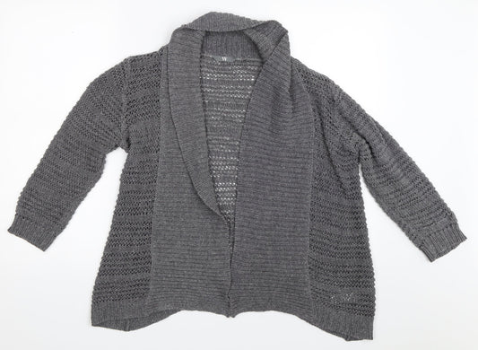 BHS Womens Grey   Cardigan Jumper Size 14