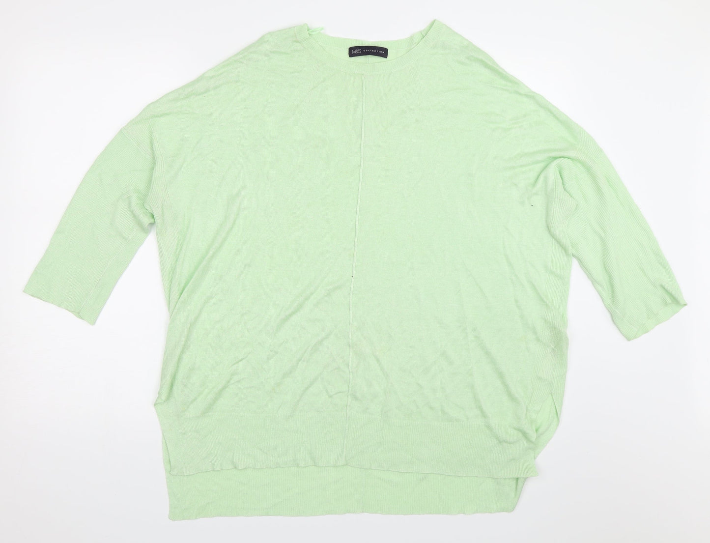Marks and Spencer Womens Green   Pullover Jumper Size 14