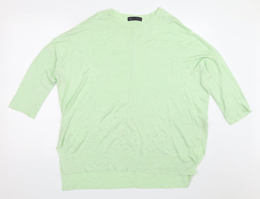 Marks and Spencer Womens Green   Pullover Jumper Size 14