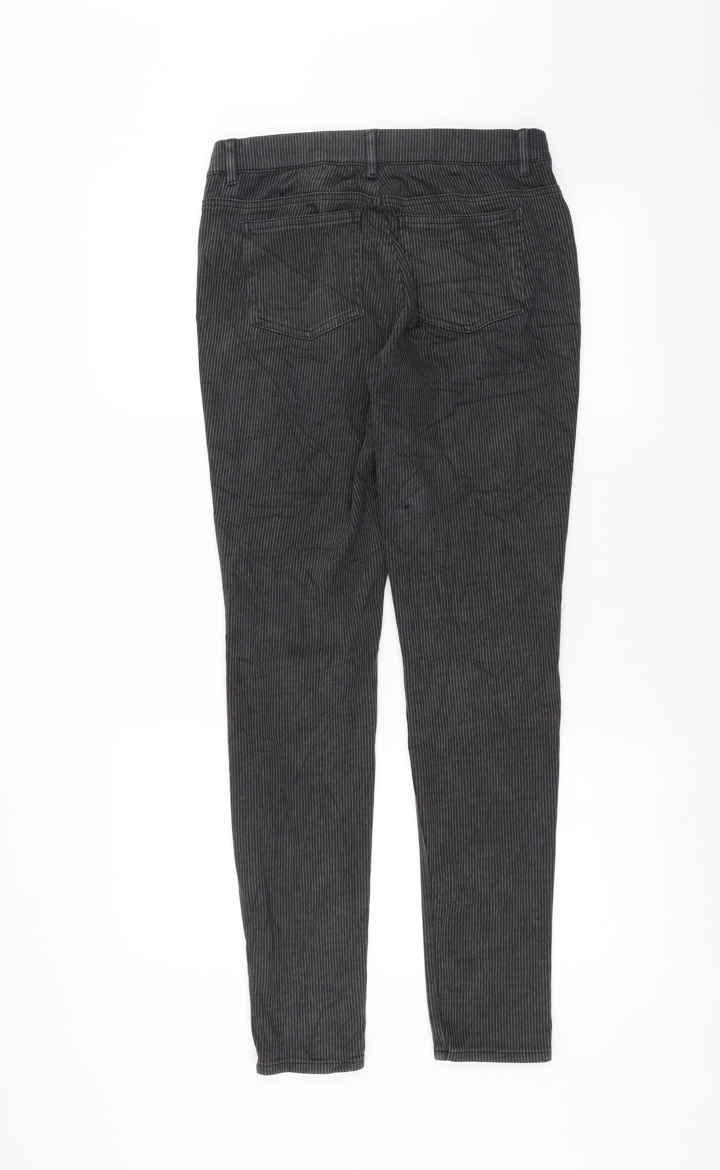 Uniqlo Womens Black Striped  Trousers  Size 28 in L29 in