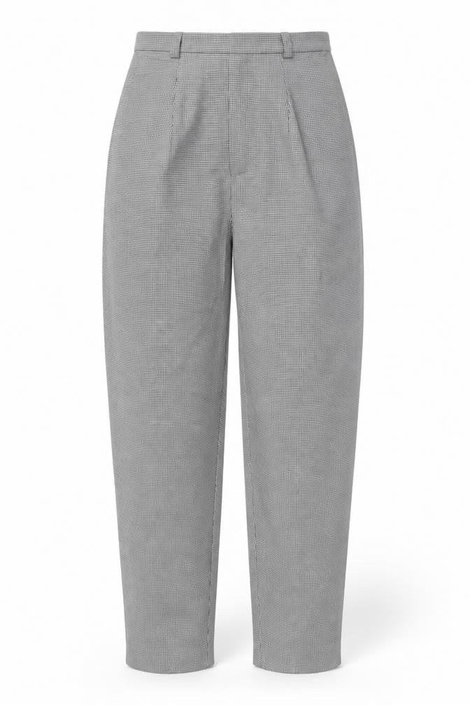 Dorothy Perkins Womens Black Houndstooth  Trousers  Size 8 L28 in