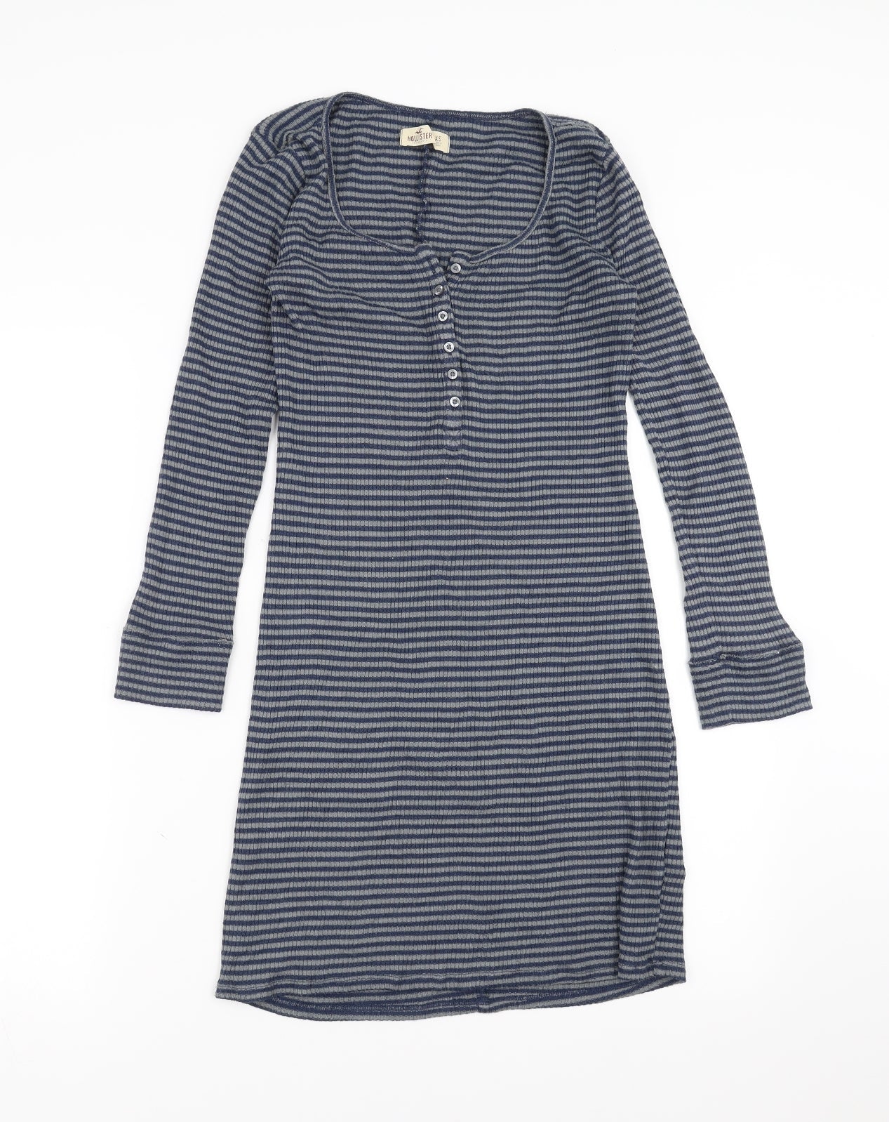 Hollister Womens Blue Striped  Jumper Dress  Size XS