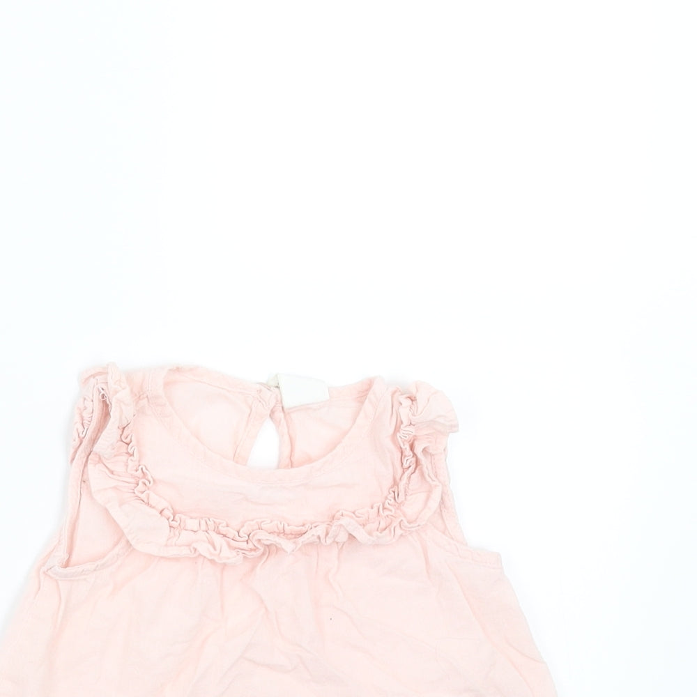 H&M Girls Pink   Basic Blouse Size 3-6 Months