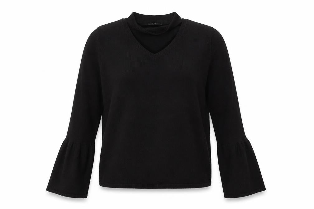 Papaya Womens Black   Pullover Jumper Size M  - Choker style neck