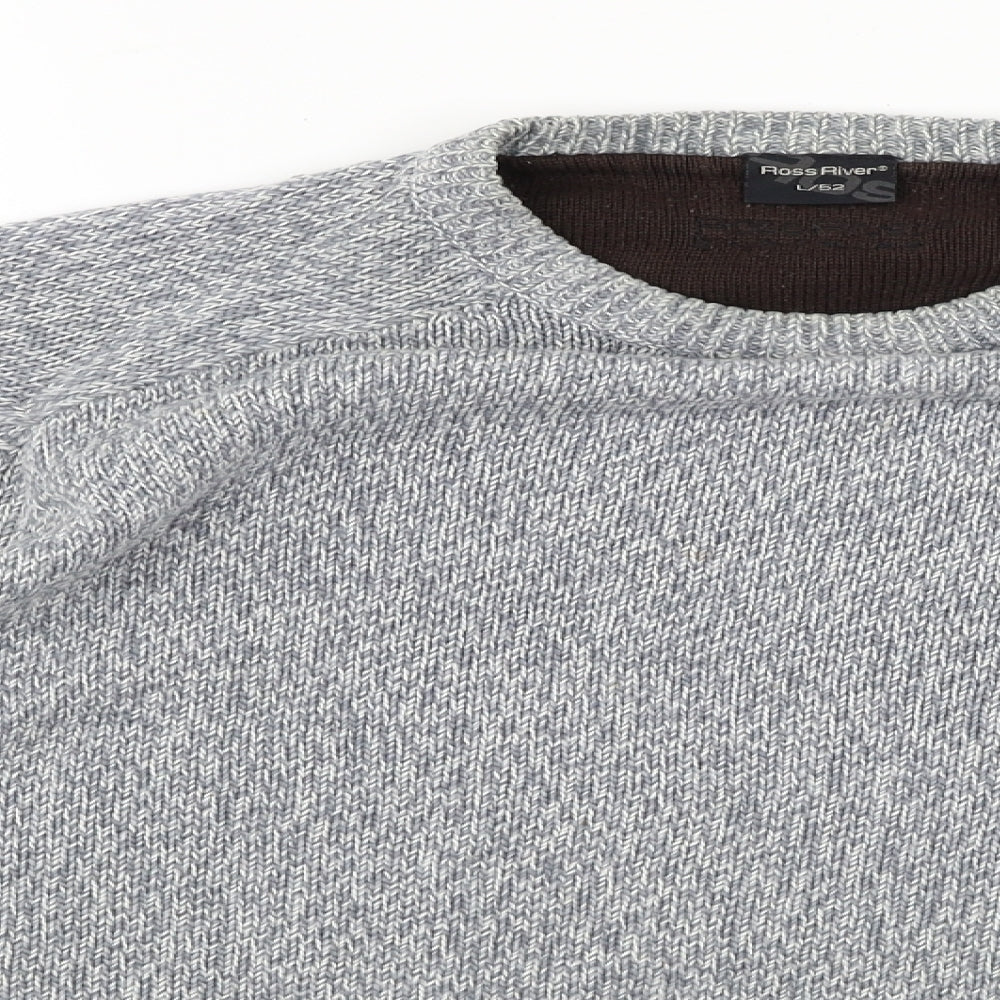ROSS RIVER Mens Grey   Pullover Jumper Size L