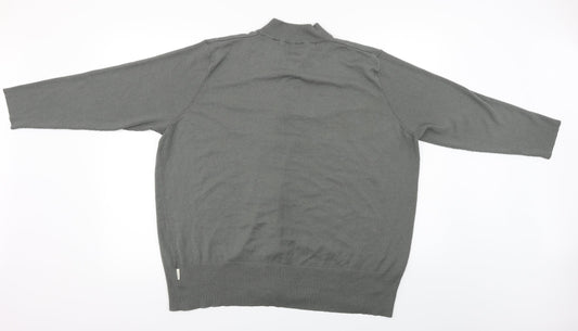 simply Mens Grey   Full Zip Jumper Size L