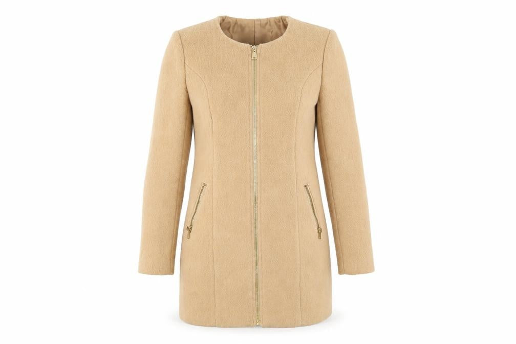 fasion union Womens Beige   Overcoat Coat Size 8