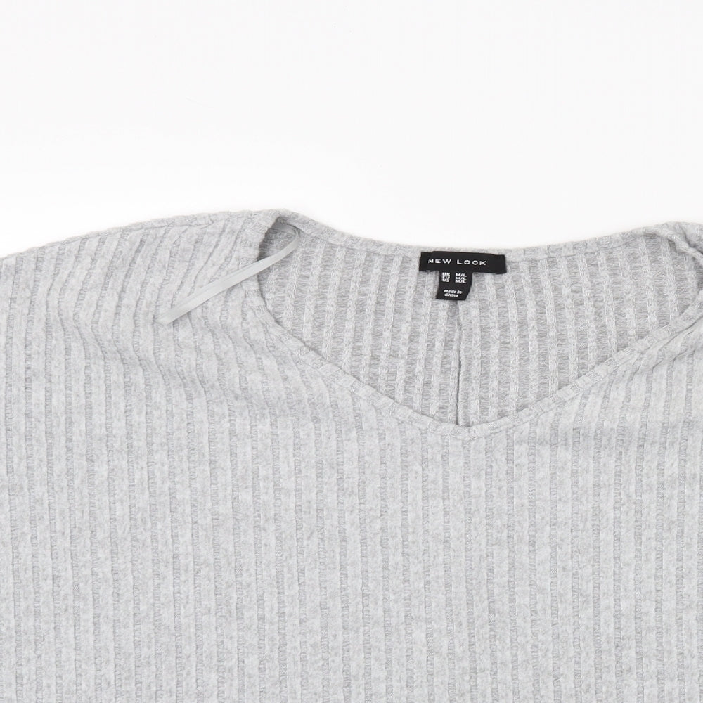 New Look Womens Grey  Knit Pullover Jumper Size L