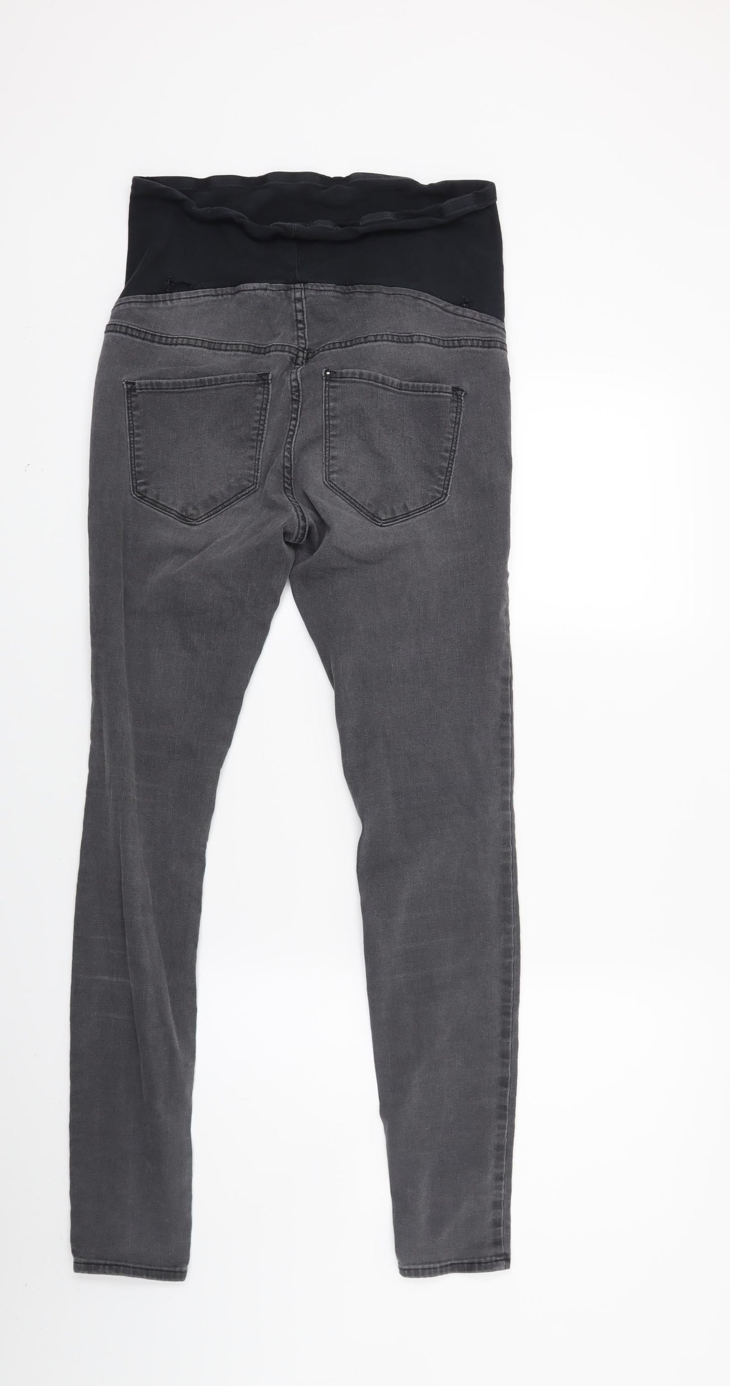 New Look Womens Grey  Denim Skinny Jeans Size 8 L27 in