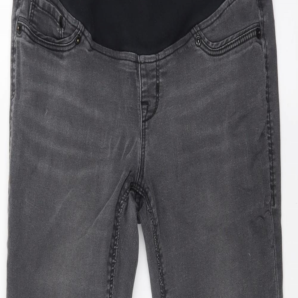 New Look Womens Grey  Denim Skinny Jeans Size 8 L27 in