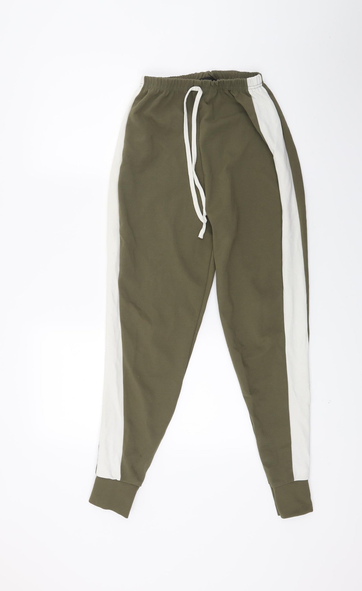 PRETTYLITTLETHING Womens Green   Jogger Trousers Size 6 L26 in