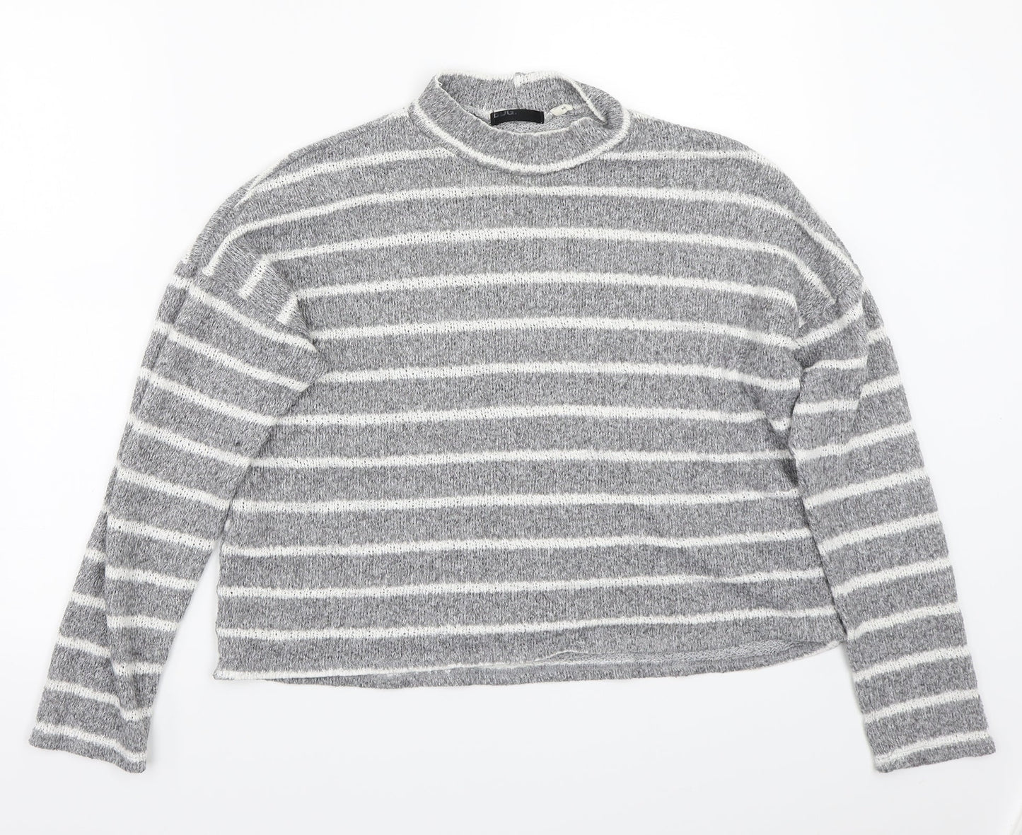 BDG Womens Grey Striped  Pullover Jumper Size M