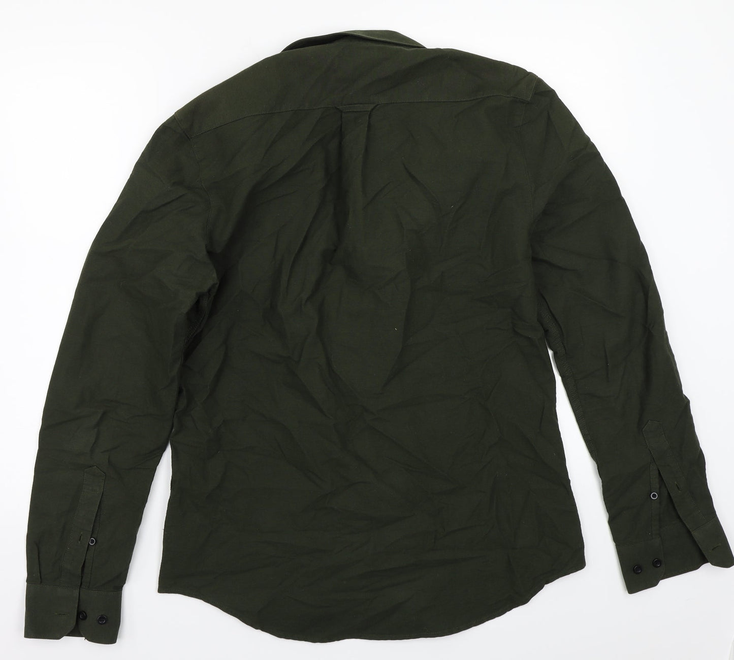 Far4ah Mens Green    Button-Up Size M