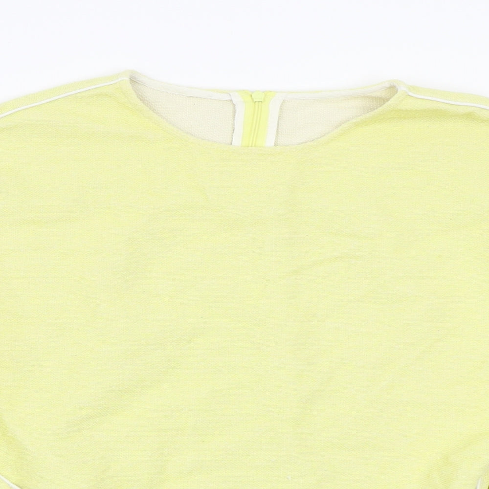 Preworn Womens Yellow   Basic T-Shirt Size S
