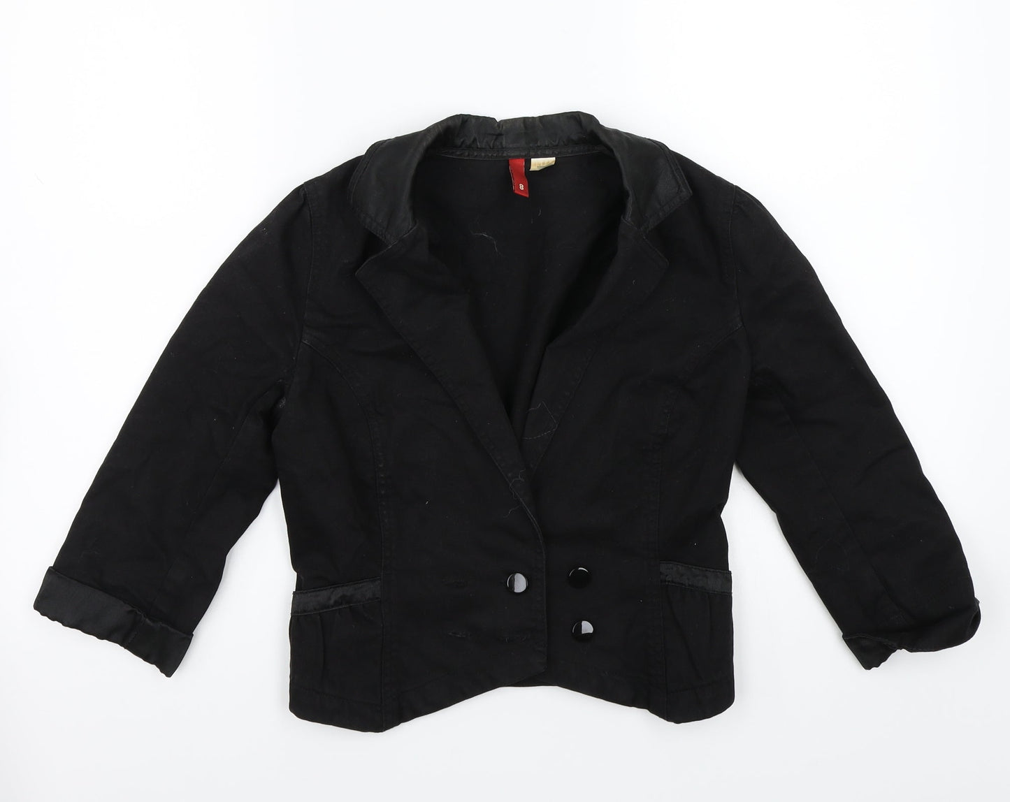 H&M Womens Black   Jacket Coat Size 8