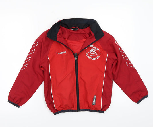 Hummel Boys Red   Jacket Coat Size 8 Years