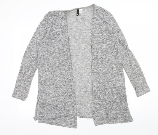 H&M Womens Grey  Knit Cardigan Jumper Size M