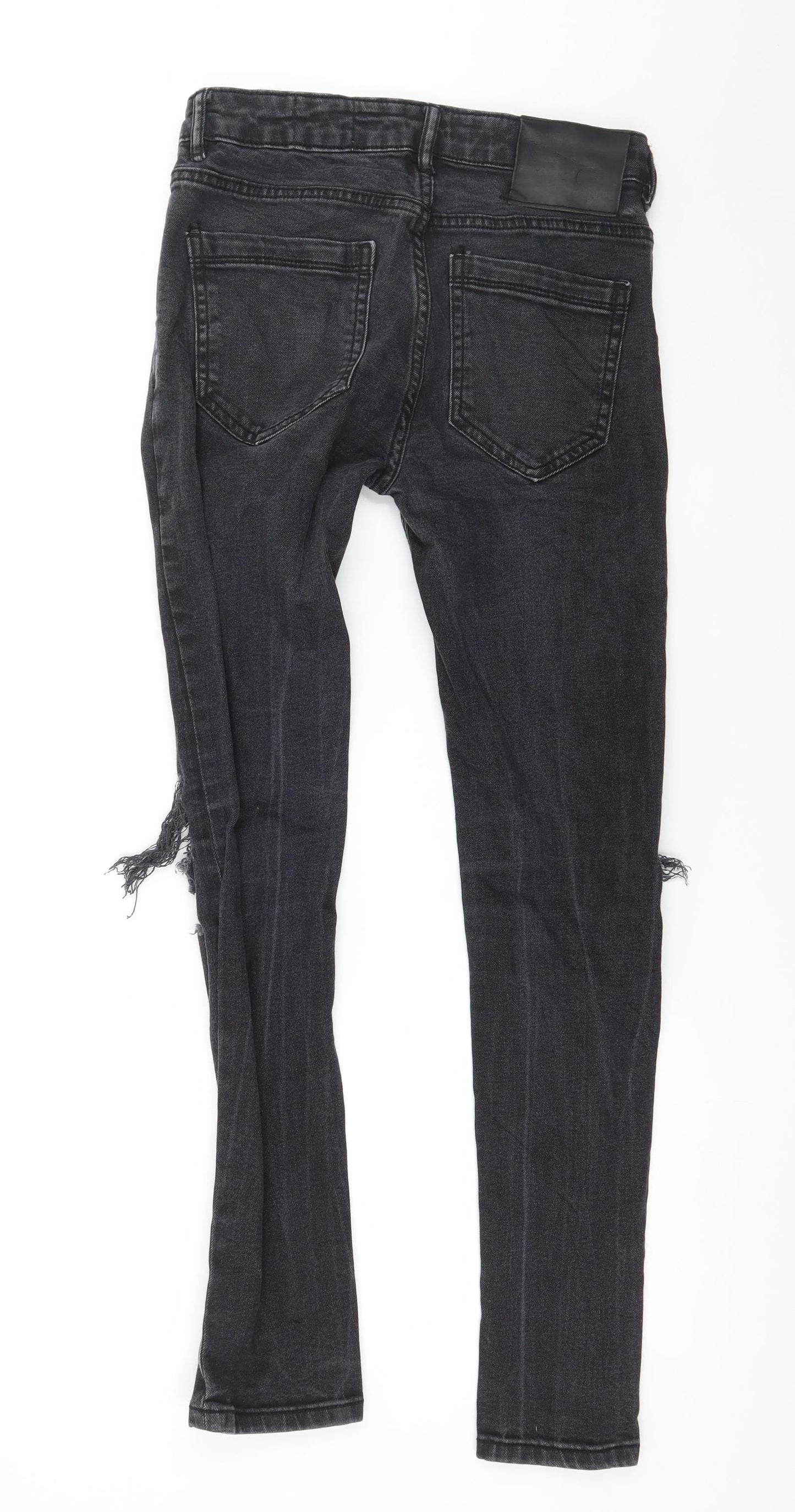Denim & Co. Mens Grey  Denim Skinny Jeans Size 26 in L30 in