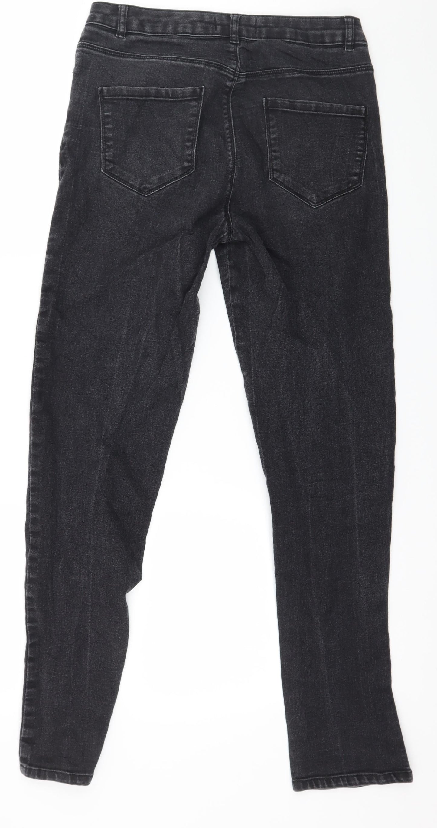 Dorothy Perkins Womens Grey  Denim Skinny Jeans Size 12 L29 in