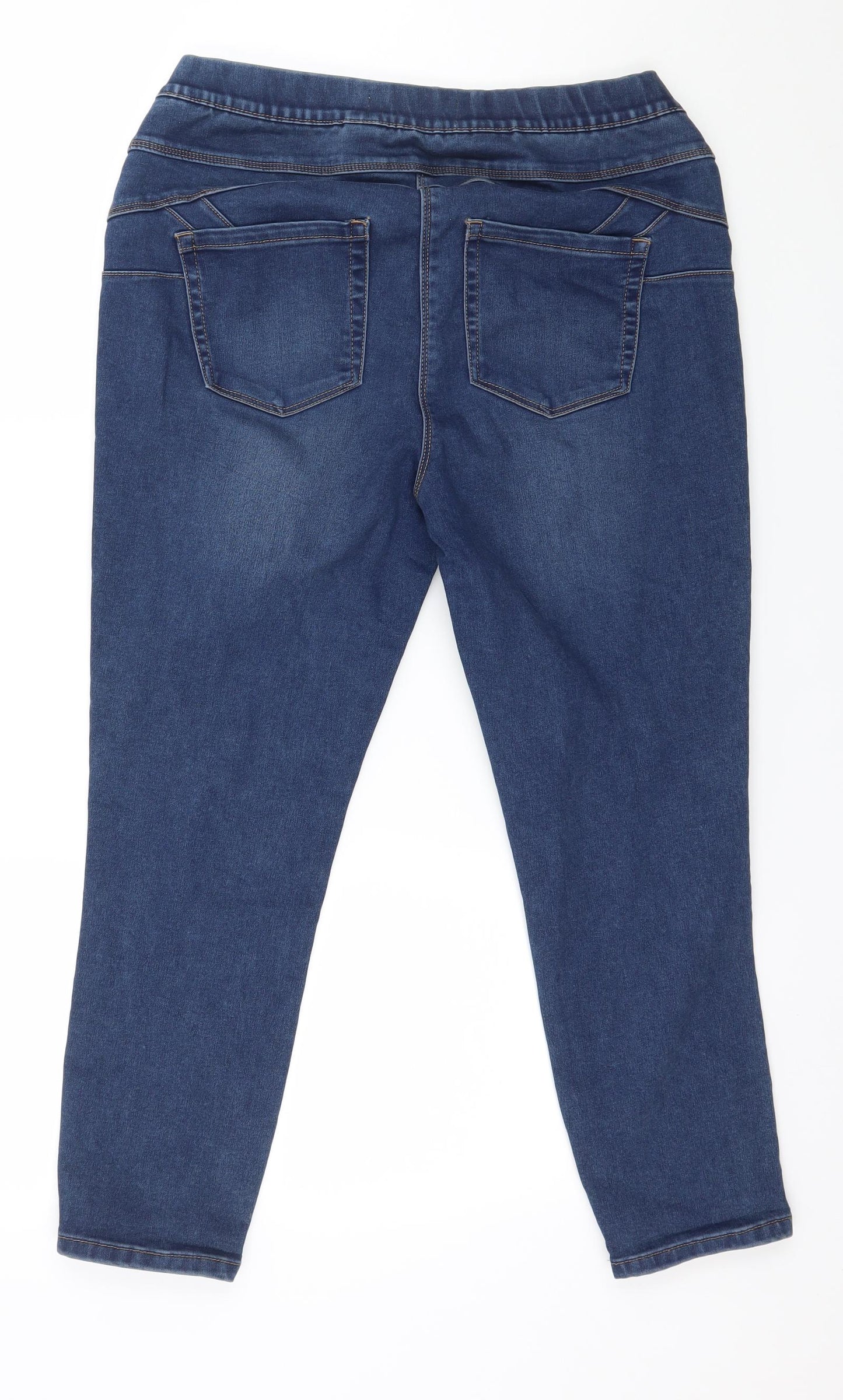 Preworn Womens Blue  Denim Jegging Jeans Size 32 in L24 in