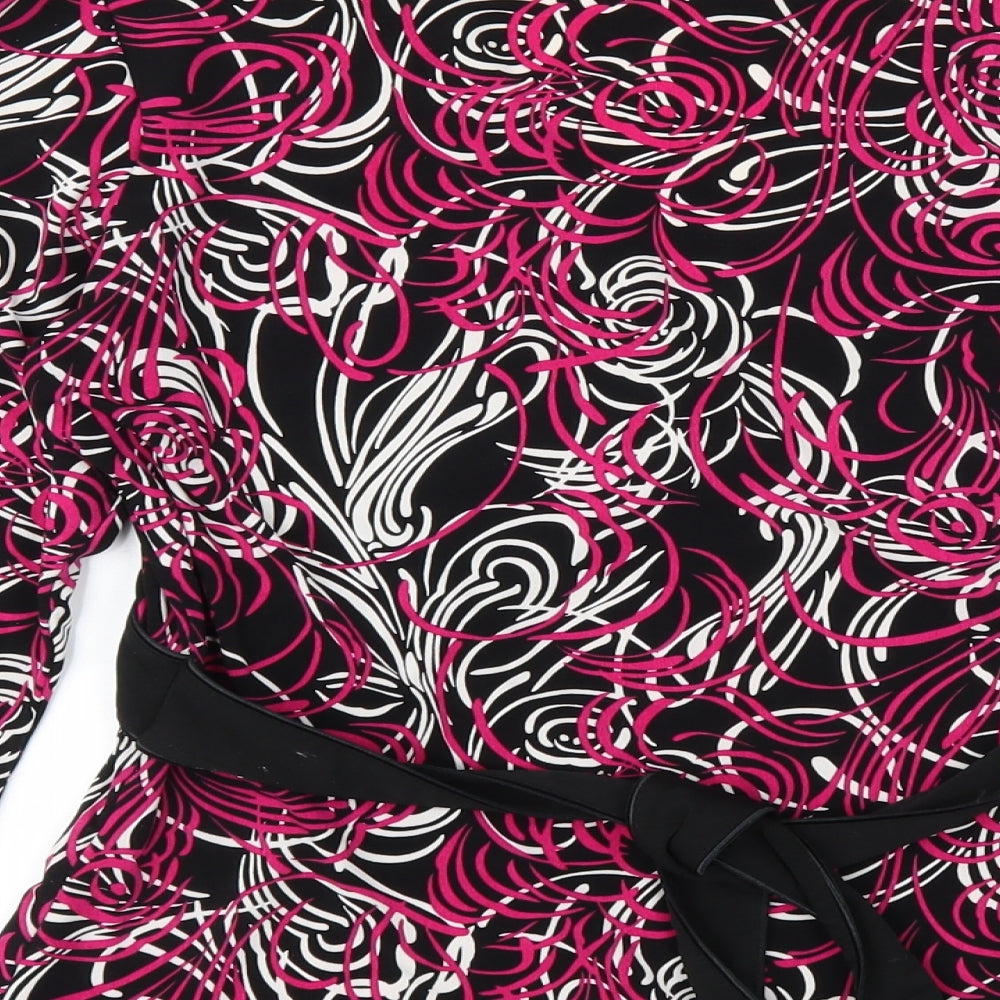 LOFT Womens Pink Geometric  Basic Blouse Size M