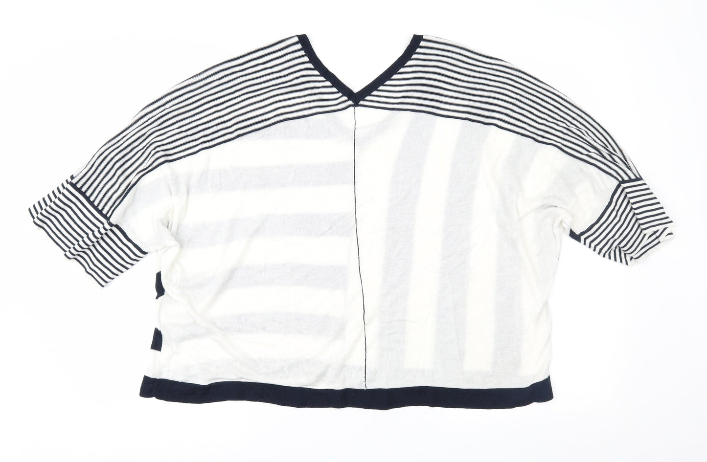 NEXT Womens Blue Striped  Pullover Jumper Size M