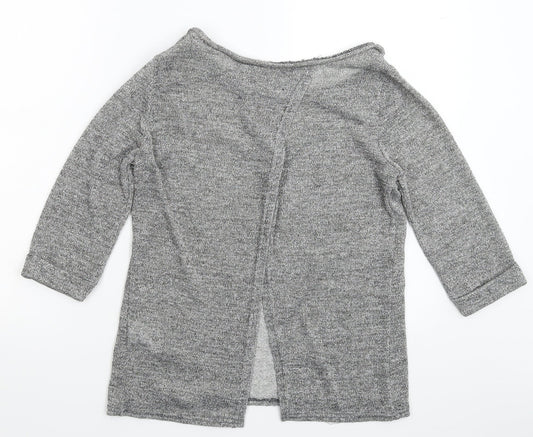 Preworn Womens Silver  Knit Pullover Jumper Size 12