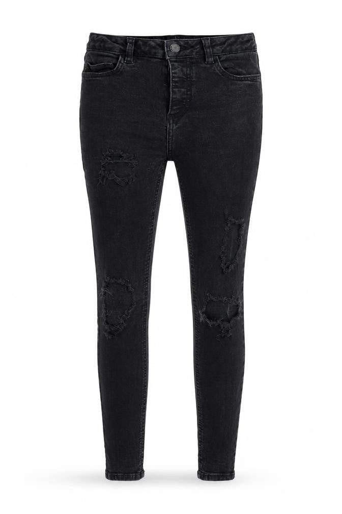 Denim & Co. Womens Black  Denim Skinny Jeans Size 10 L27 in