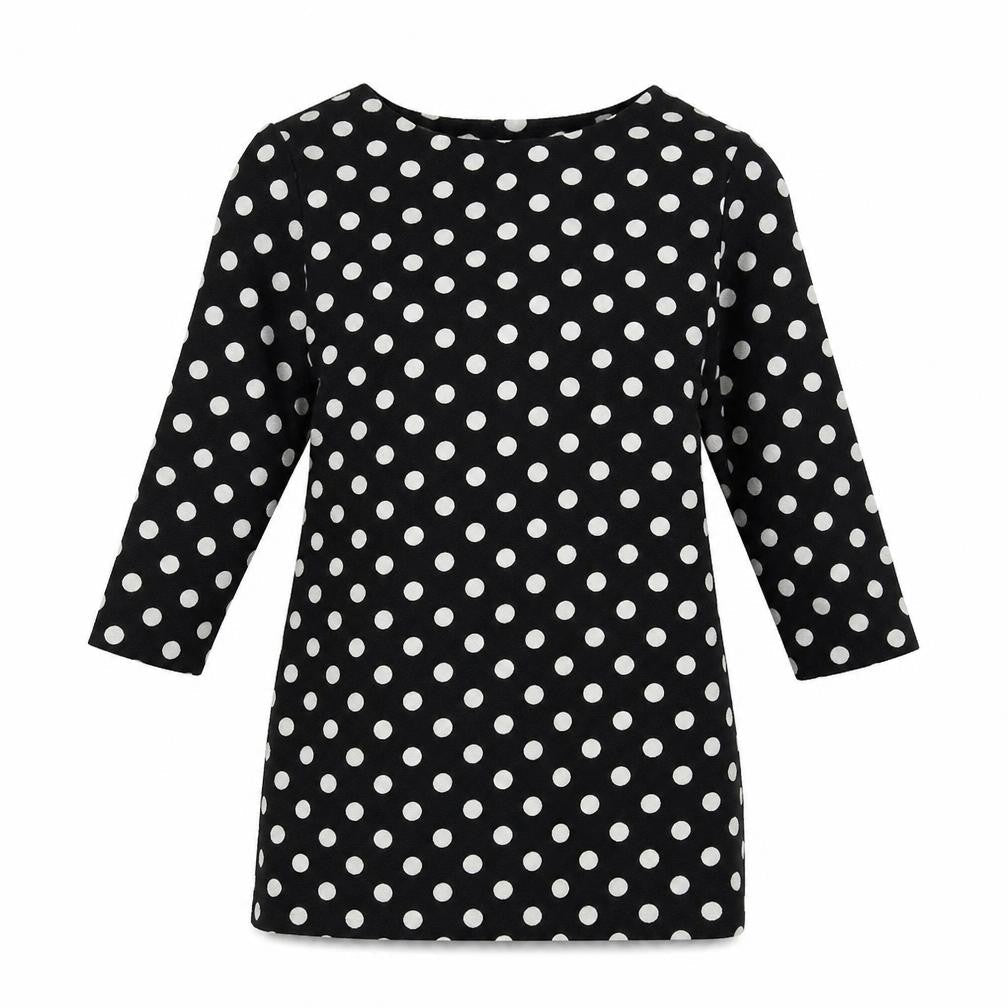 Womens Black Polka Dot  Mini  Size S