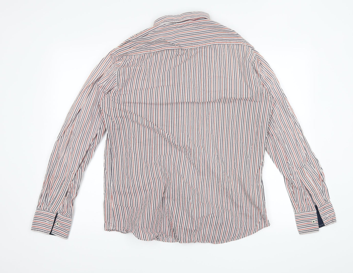 Bare Leisure Mens Red Striped   Button-Up Size L