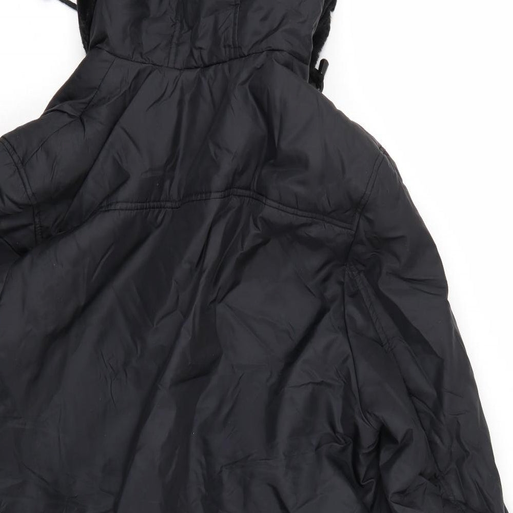 Yessica Womens Black   Parka Jacket
