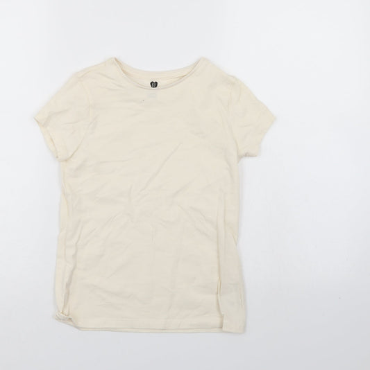 BE Girls Ivory   Basic T-Shirt Size 9-10 Years
