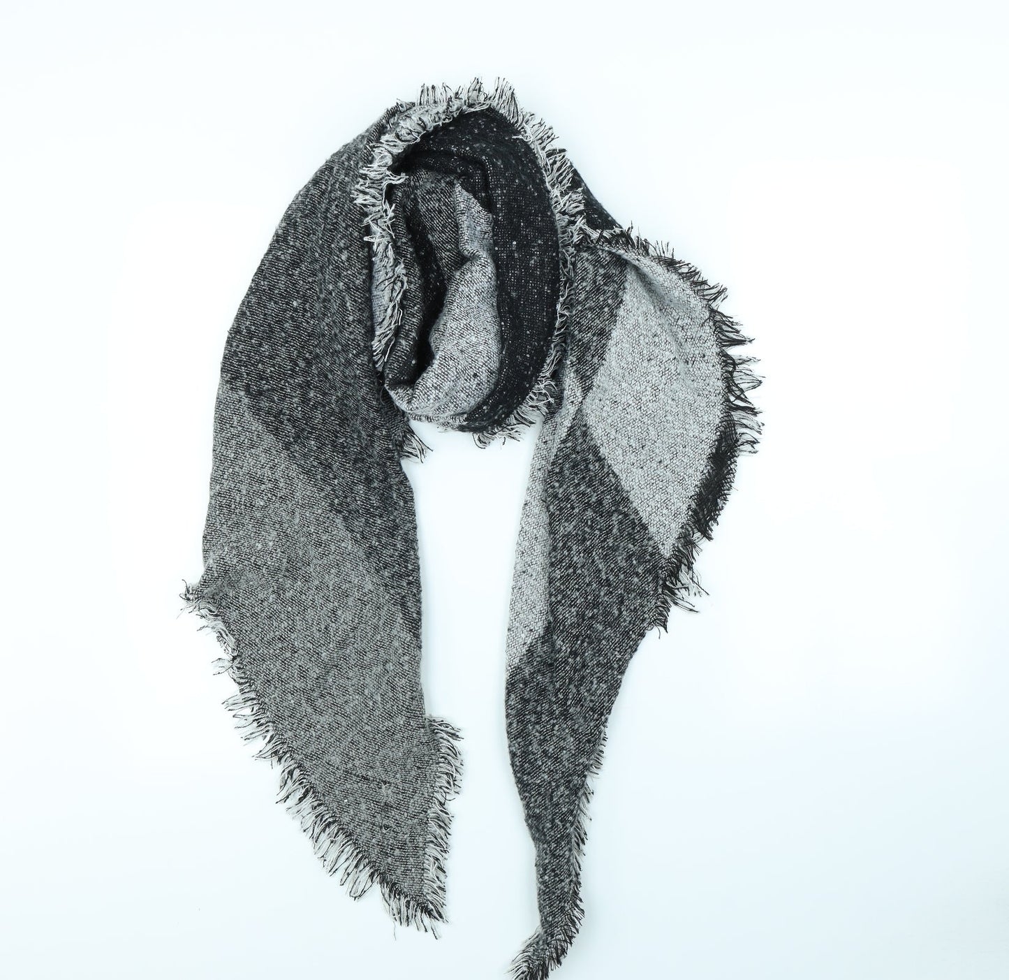 Preworn Womens Black Check   Scarf
