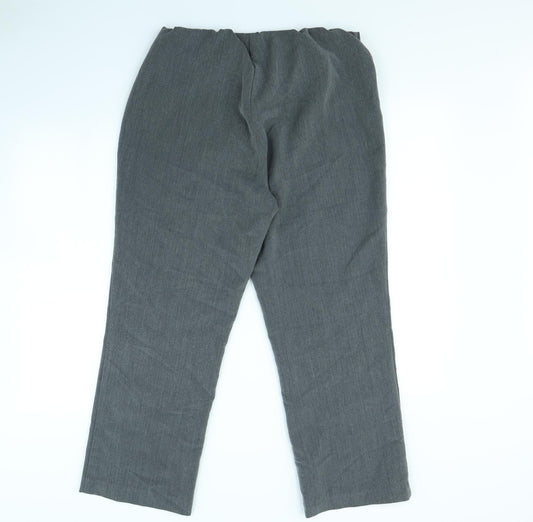 Preworn Womens Grey   Dress Pants Trousers Size 12 L30 in