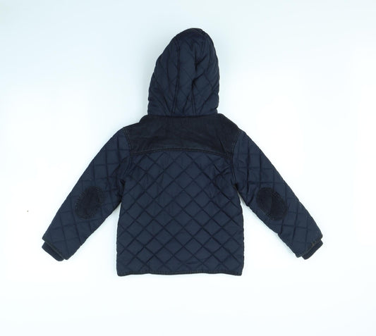 M&S Girls Blue   Jacket Coat Size 4 Years