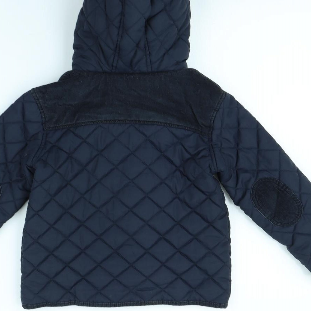 M&S Girls Blue   Jacket Coat Size 4 Years