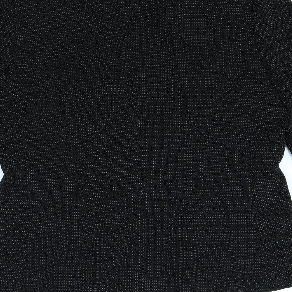 PLanet Womens Black Polka Dot  Jacket  Size 12  - shoulder pads