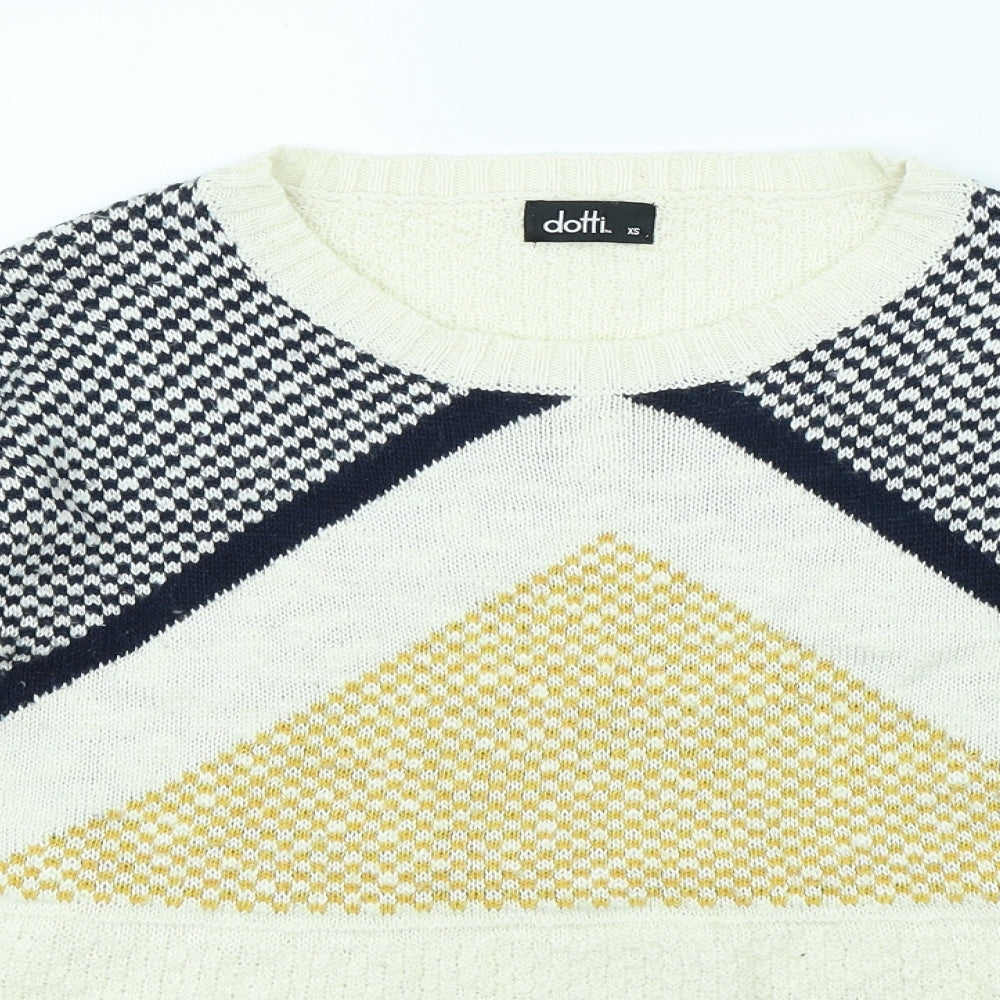 Dotti Womens Beige   Pullover Jumper Size XS