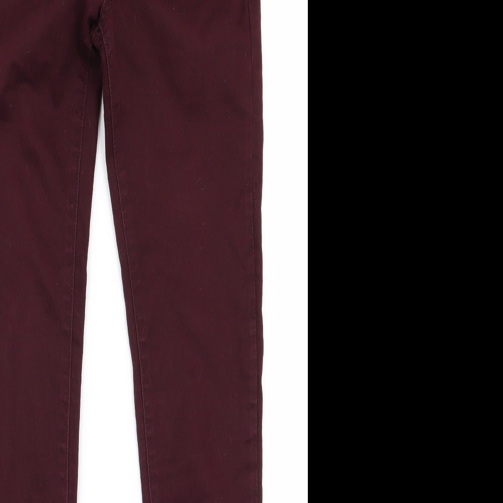 yesyes Womens Red   Skinny Jeans Size 8 L31 in