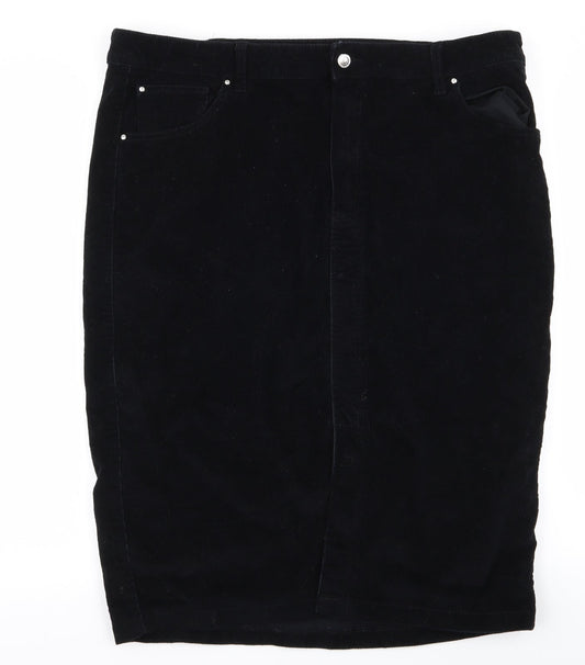 Preworn Womens Black   Straight & Pencil Set Size 40