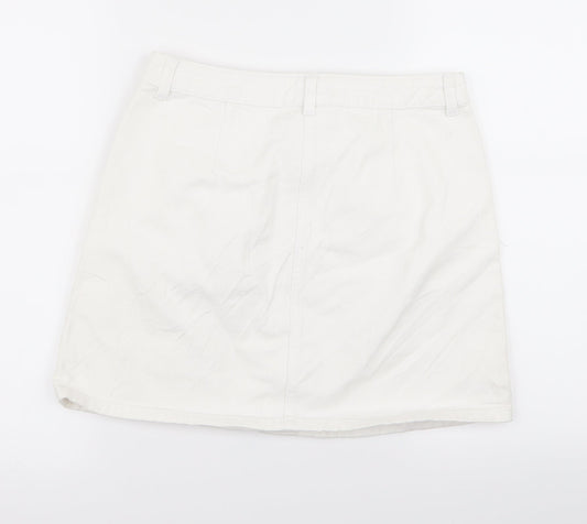 prmarki Womens White  Rayon Straight & Pencil Set Size 10