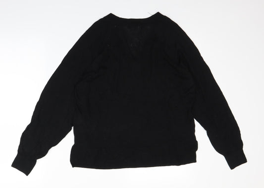H&M Womens Black   Pullover Jumper Size S