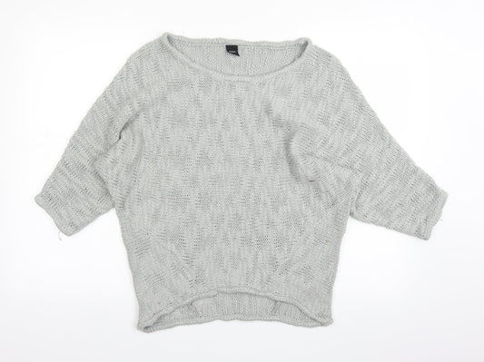 Mork Womens Grey   Pullover Jumper Size M