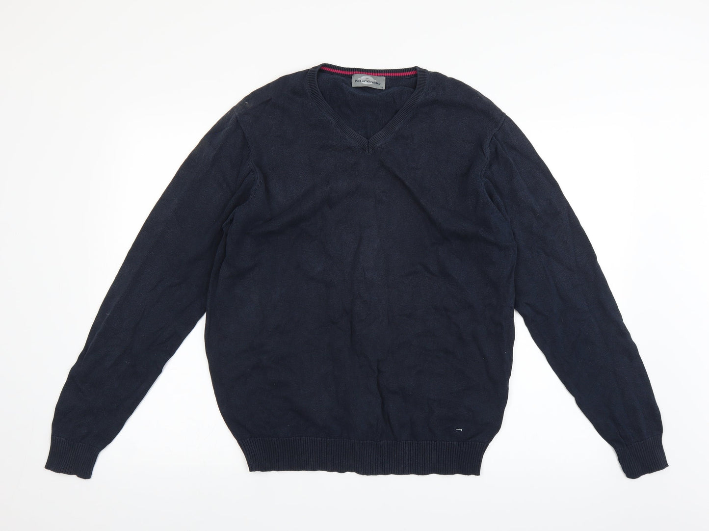 Peter Gribby Mens Blue   Pullover Jumper Size M