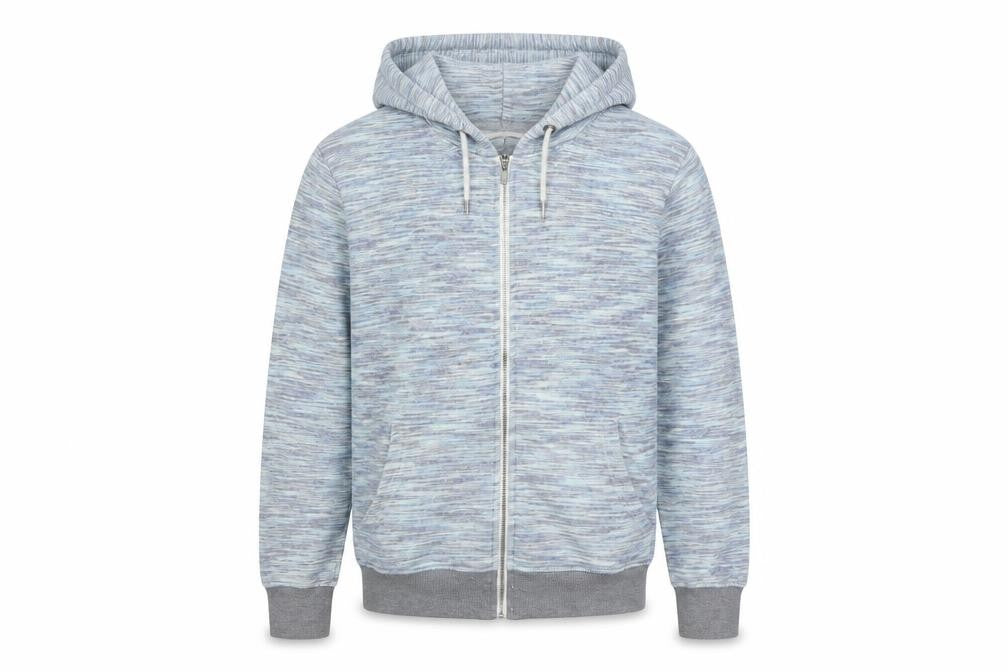 Cedar Wood State Mens Blue   Full Zip Hoodie Size M